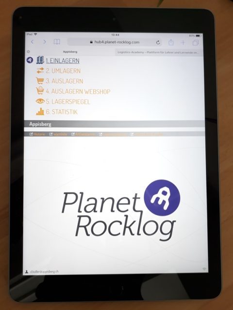 Einblick in die neue Lagersoftware